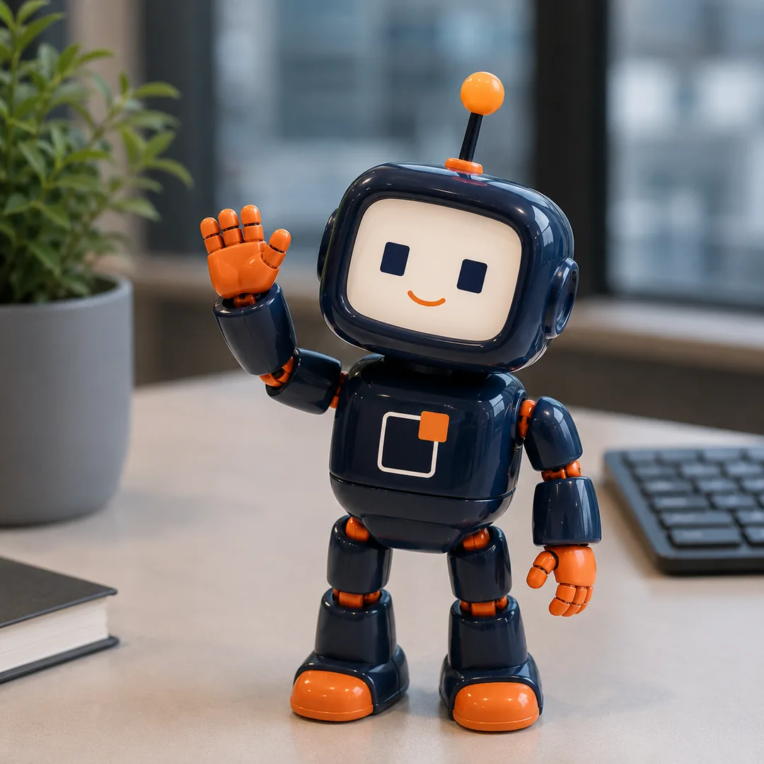 The Insights² robot, waving.
